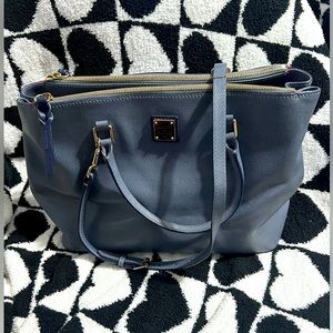 DOONEY & BOURKE WILLA SATCHEL SAFFIANO LEATHER BAG HANDBAG TOTE